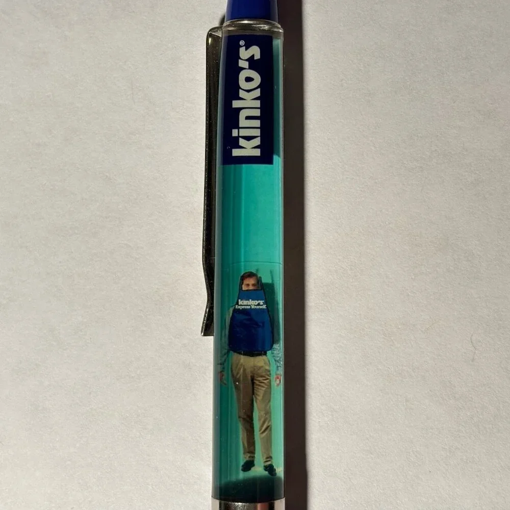 Kinko's Express Yourself Floaty Pen Vintage Advertising Promo Novelty Collect